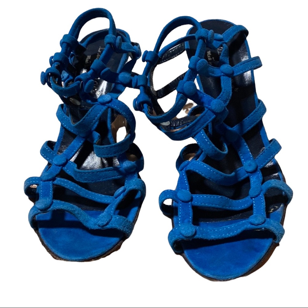 Lady Doc Italian Royal Blue Leather Sandal Shoes Size 6 Gently used. Very good